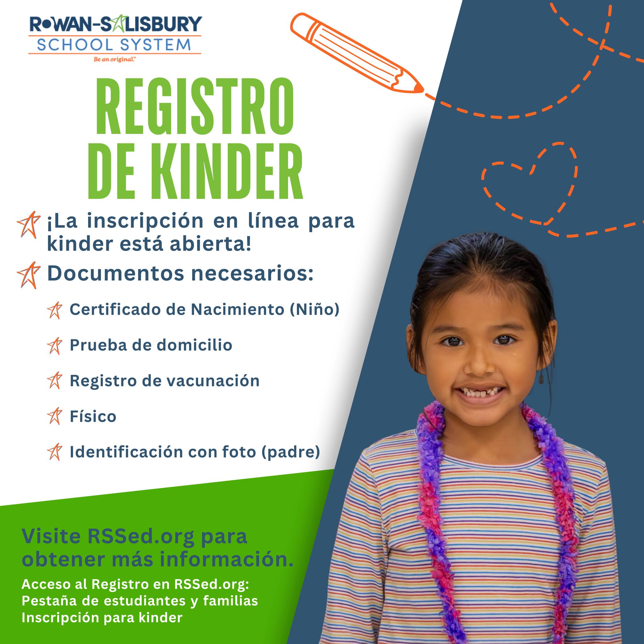 Kindergarten Registration Spanish